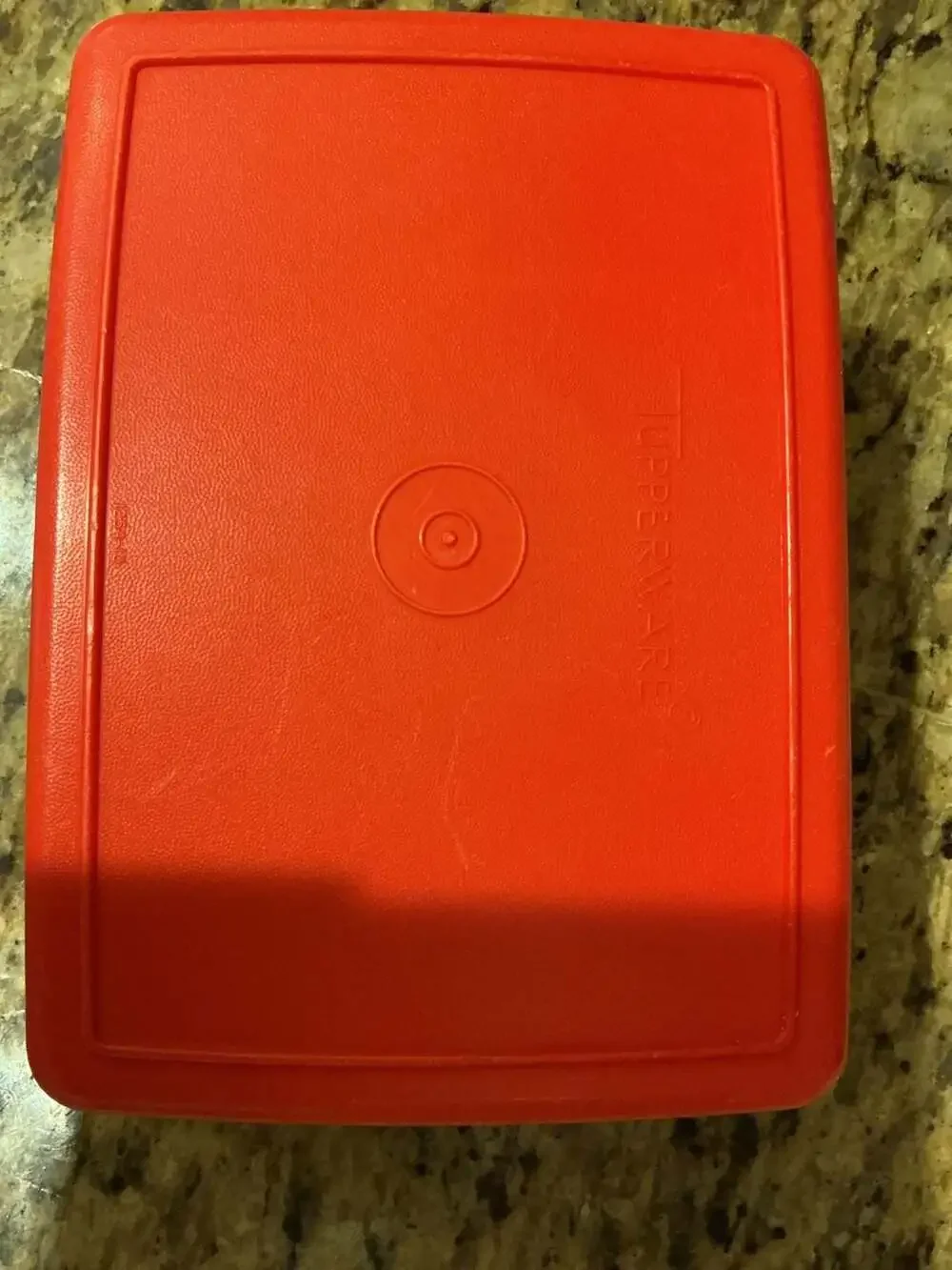 Vintage Tupperware Pack N Carry Lunch Box 1513 Paprika Orange Container with Lid